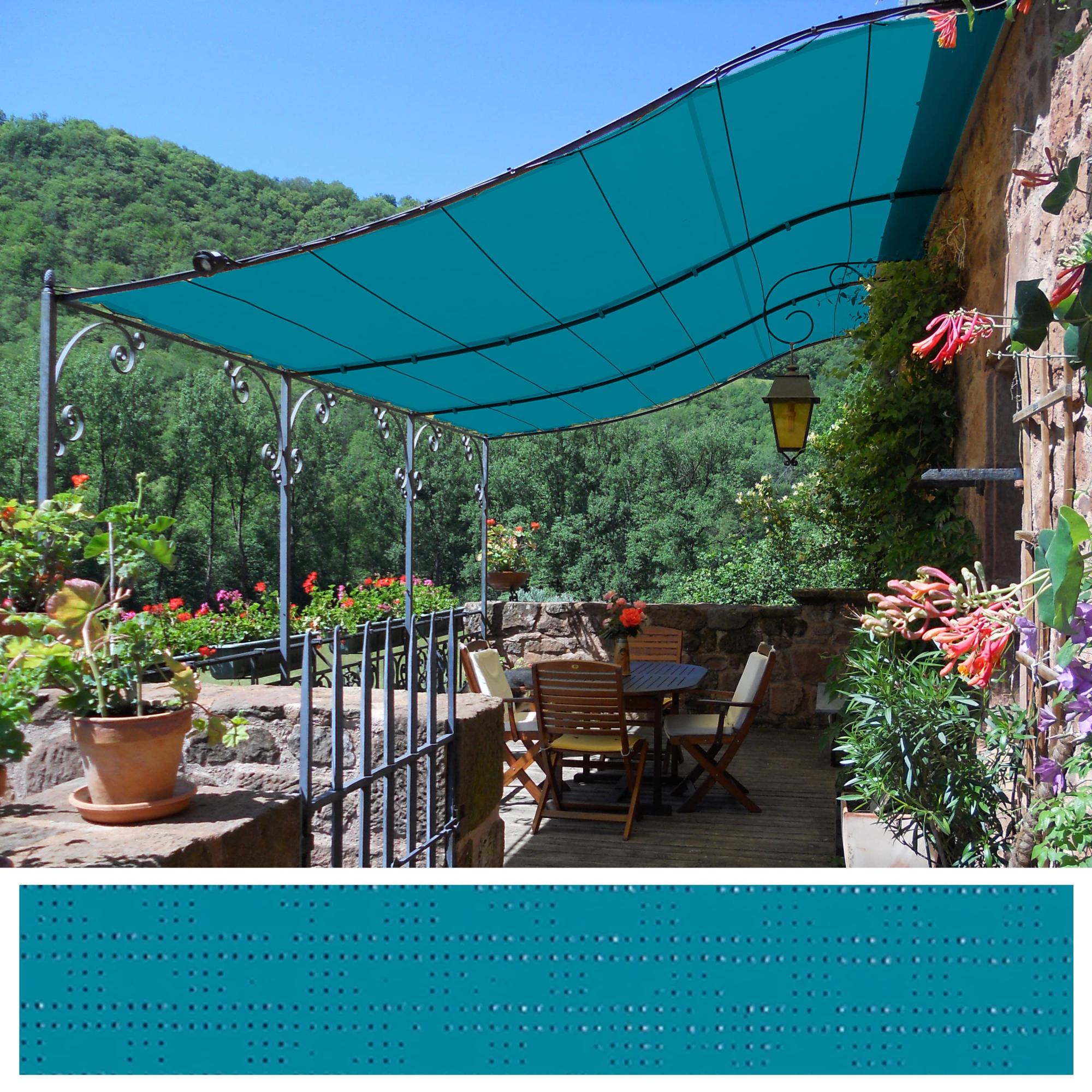 Voile D'Ombrage 1,5x2,5 M - Tissu Respirant 185 G/m² - 95% UV - Avec Œillets & Cordes - Pour Terrasse, Jardin, Balcon - 8