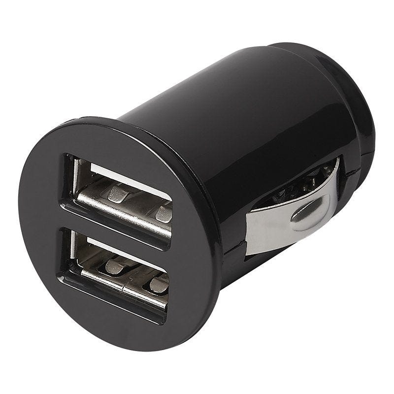 Mini-chargeur allume cigare double USB 12V/24V 3100mA