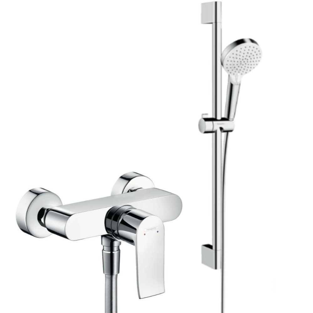 Ensemble douche HANSGROHE Crometta + Mitigeur bain douche Metris