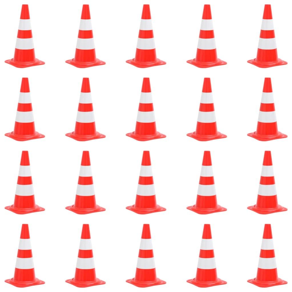 Vidaxl Conos De Tráfico Reflectantes 20 Unidades Rojo Y Blanco 50 Cm En Oferta Vidaxl Conos De Tráfico Reflectantes 20 Unidades Rojo Y Blanco 50 Cm