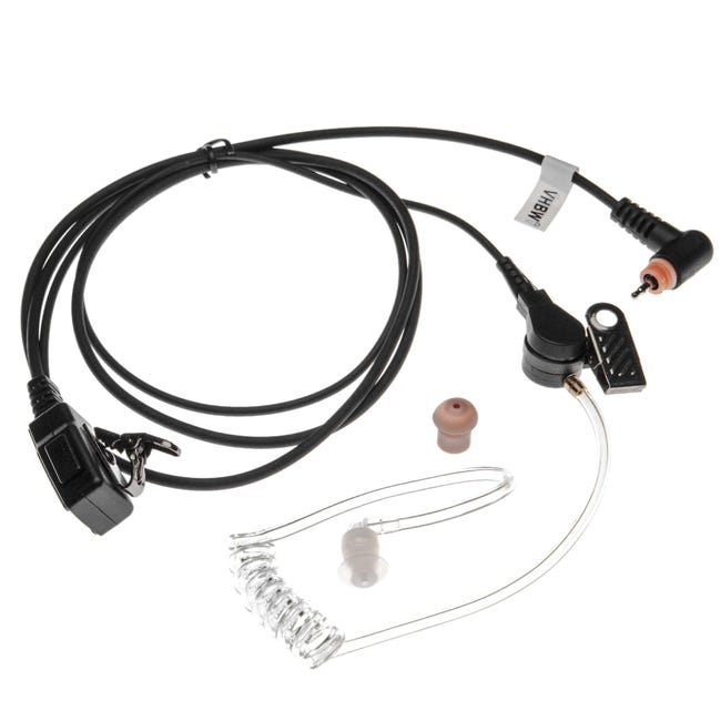 Vhbw headset, auricolari compatibile con Motorola SL1600, SL1K, SL1M,  SL4000, SL4010, SL7500, SL7550 radio, walkie-talkie