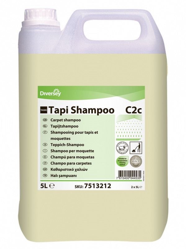 Shampooing liquide pour moquettes et tapis - TASKI TAPI SHAMPOO - Bidon 5l  - DIVERSEY