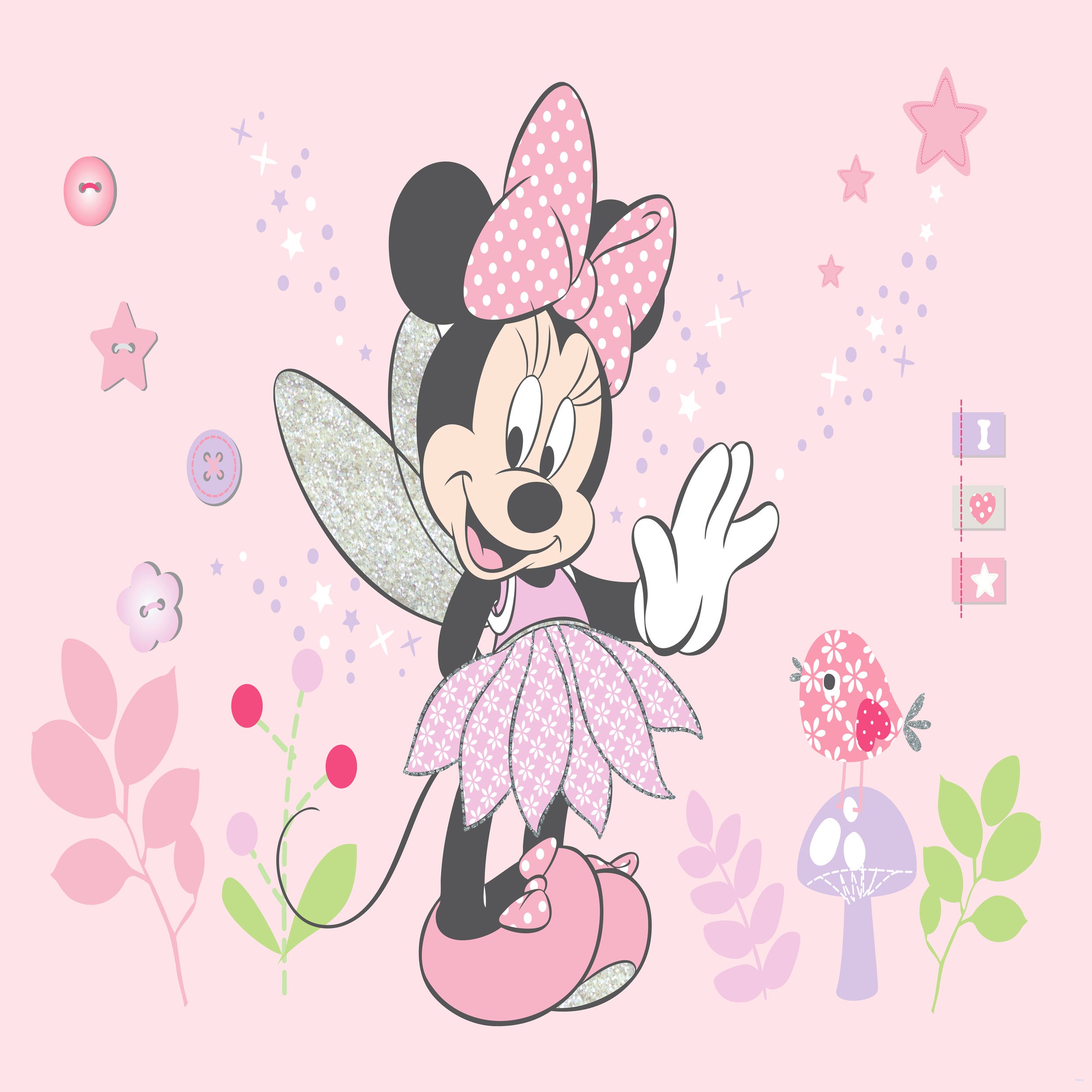Minnie Mouse rose - 160 x 110 cm - Disney