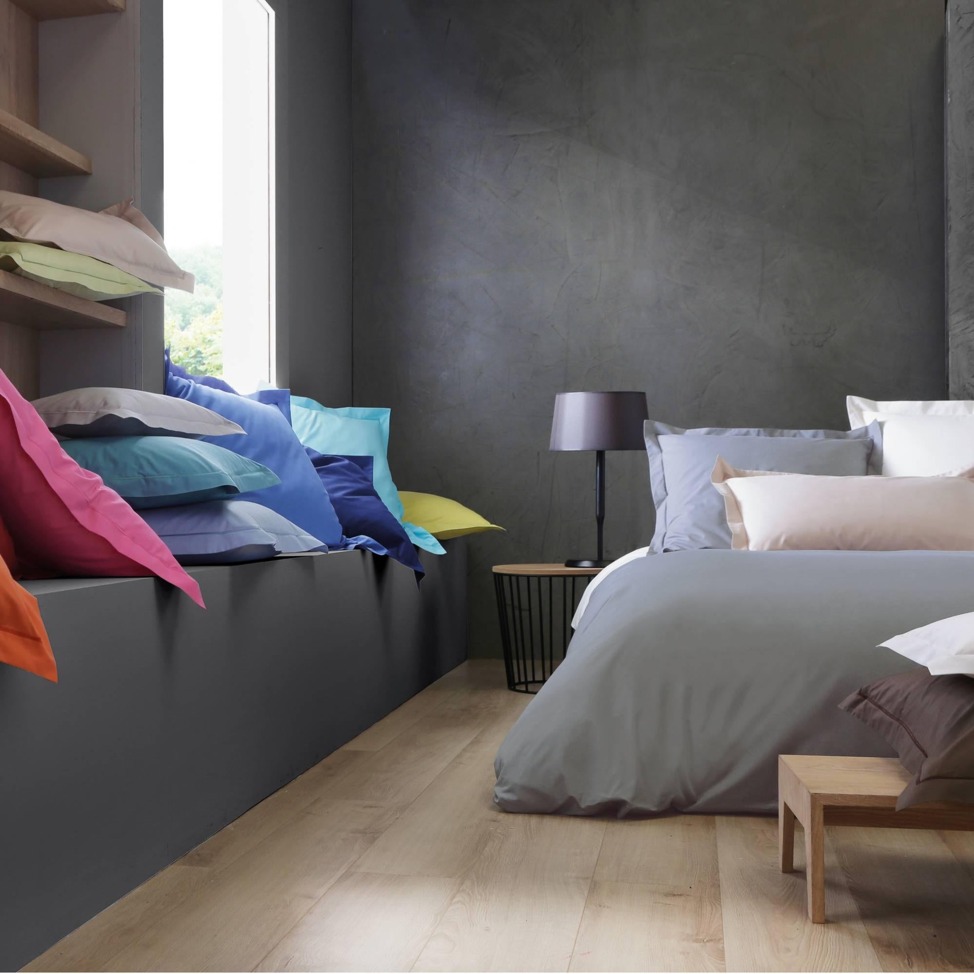 Drap Percale Easy BLANC DES VOSGES-240 x 300 cm-Nougat - 3