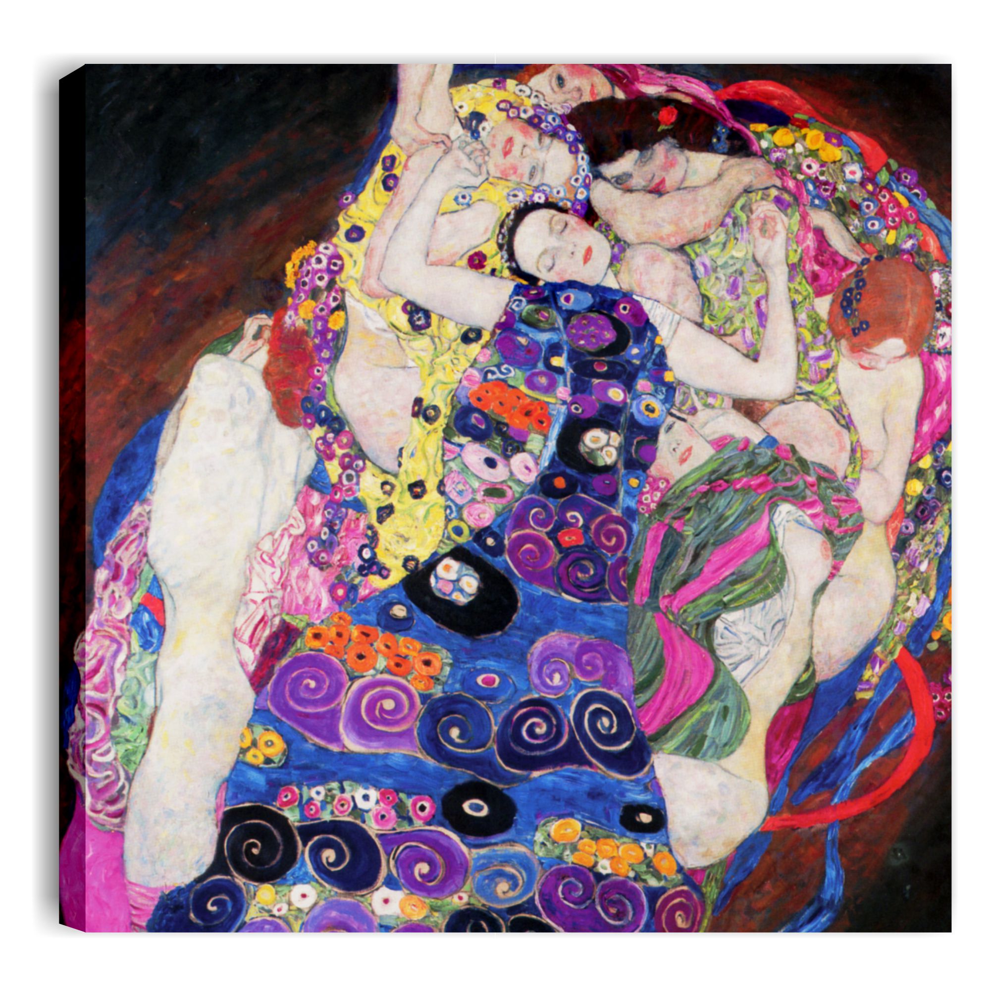 Klimt La Vergine quadro moderno riproduzione stampa su tela 50 x 50 cm  camera da letto soggiorno ufficio