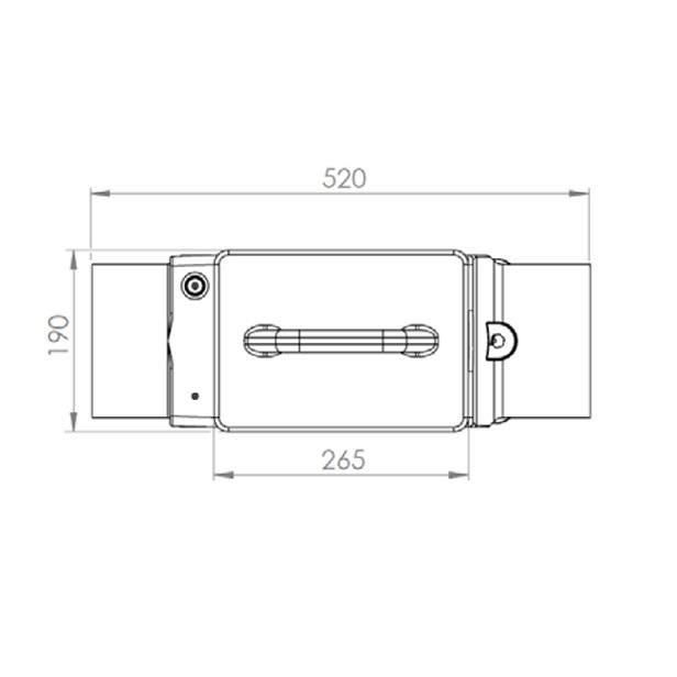 Filtre Pour Eau De Pluie Compact - Entrée & Sorties Ø110 - Surface De Toit  De 150m²