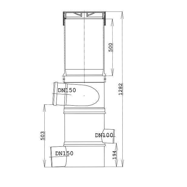 Filtre Pour Eau De Pluie Compact - Entrée & Sorties Ø110 - Surface De Toit  De 150m²