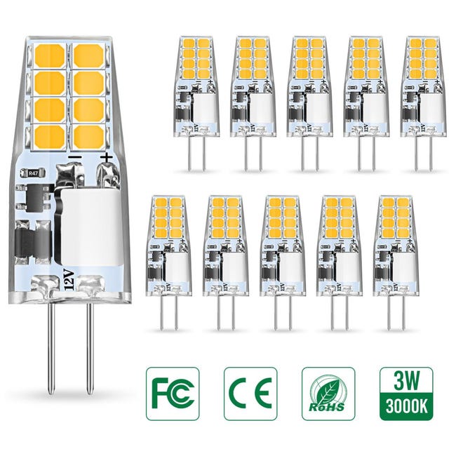 10 pezzi lampadine alogene a capsula G4 G4-2835 250LM | Leroy Merlin