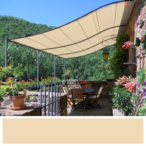 2X2m étanche jardin voile d'ombrage auvent 95% UV bloc Protection