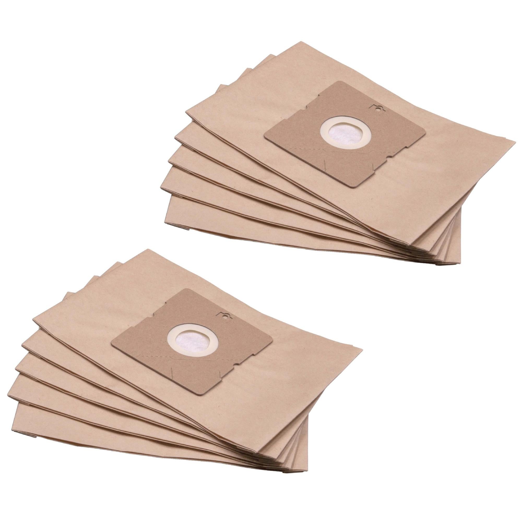 Vhbw 20 Sacchetti Carta Per Aspirapolvere - Compatibili Con Kärcher 6.904051.0, 69040510 - Multistrato, 56x28,35 Cm - Color Sabbia