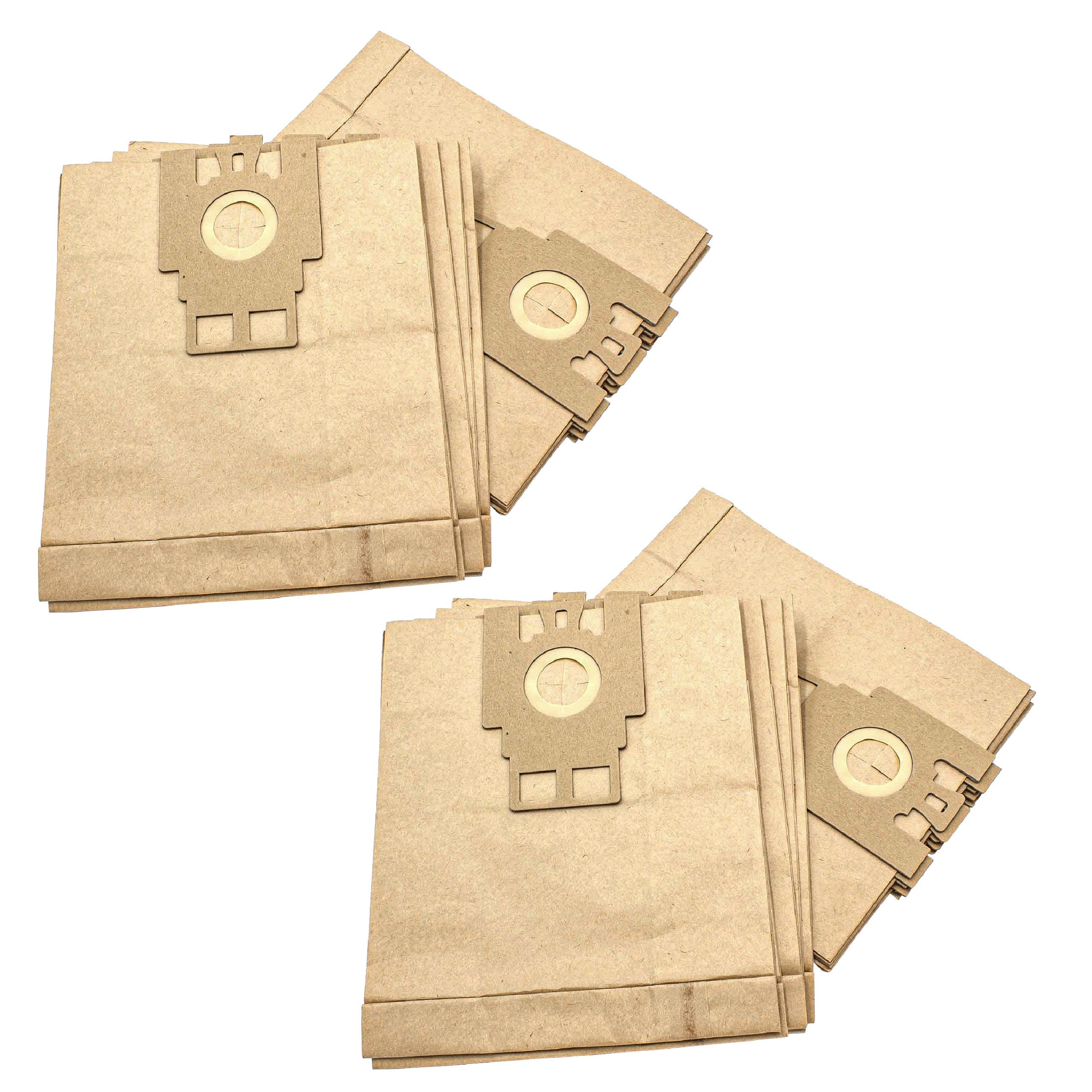 Vhbw 20x sacchetto dell'aspirapolvere compatibile con Miele Silverstar  (S280) aspirapolvere - in carta, Typ H, 27cm x 21,5cm, color sabbia