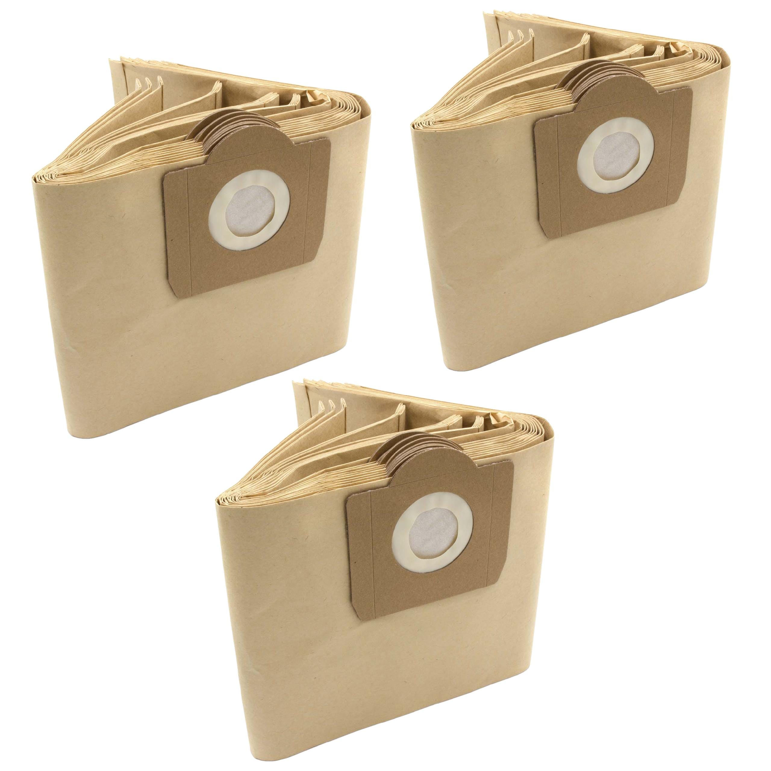 Vhbw 30x sacs compatible avec Kolumbus ST 12 alt aspirateur - papier,  couleur sable