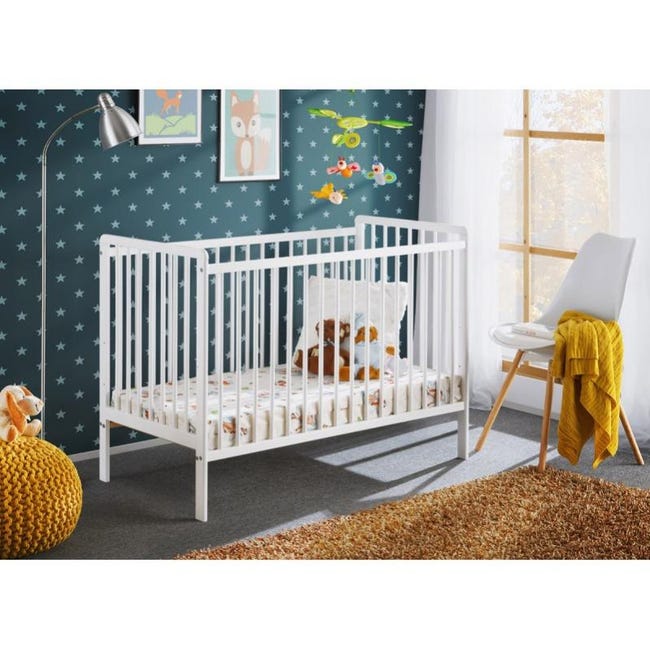 Lit Et Matelas Bebe Evolutif Collection Lutin Reglable En Hauteur Coloris Blanc Mat Leroy Merlin Lit Et Matelas Bebe Evolutif Collection Lutin Reglable En Hauteur Coloris Blanc Mat Leroy Merlin