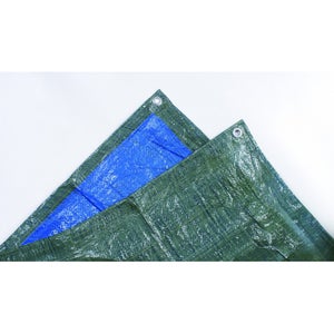 Bache Peinture 8x12 m - TECPLAST 80PE - Bleue - Economique - Bache