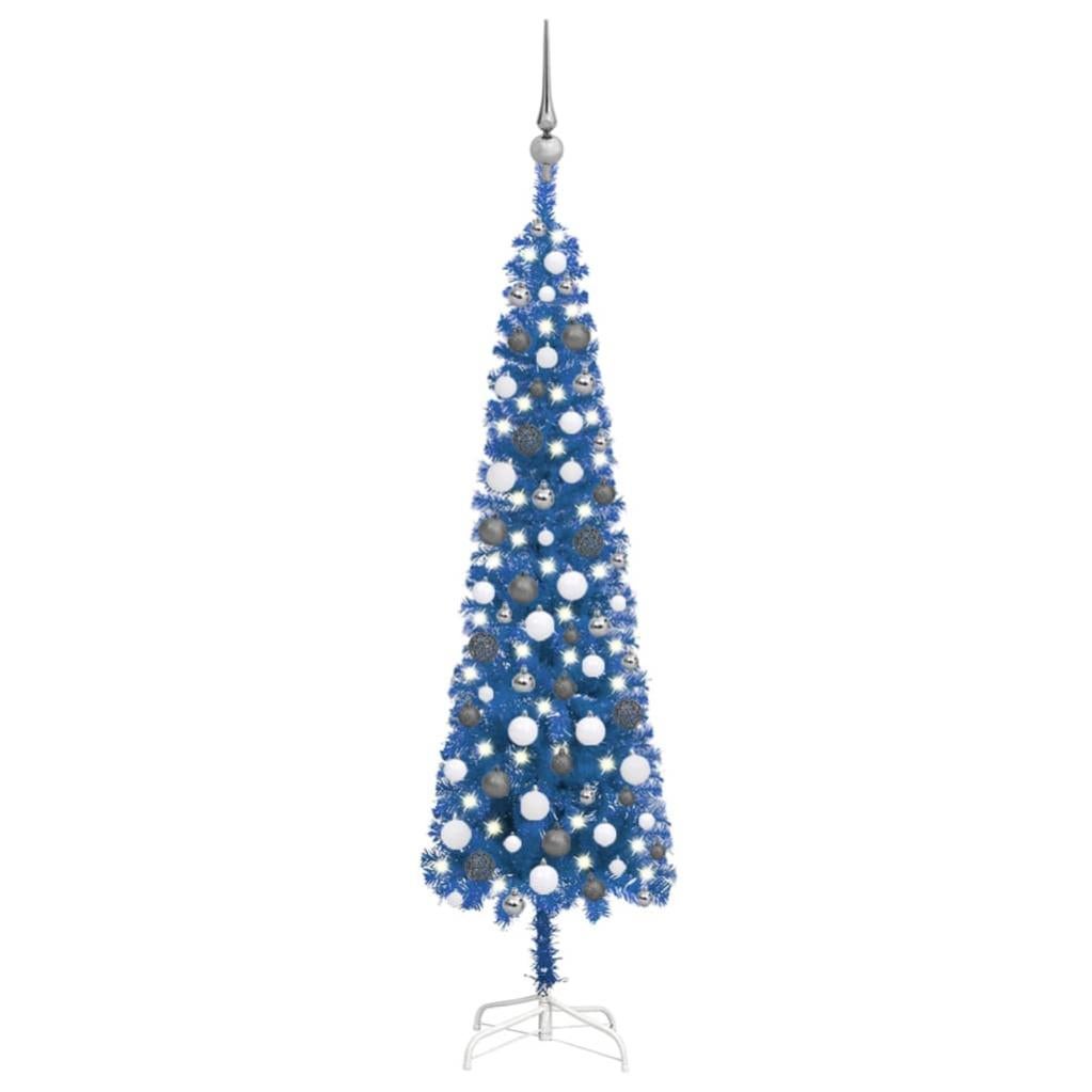 VidaXL Albero di Natale Artificiale con Base Blu 240 cm PVC | Leroy Merlin
