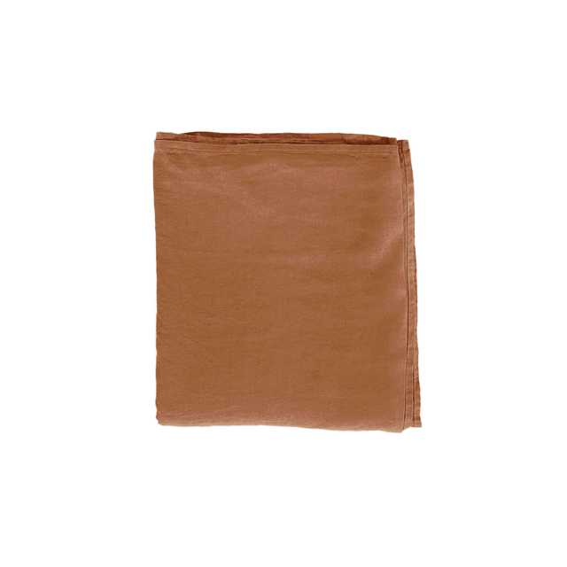 Drap lin lavé Salomé VENT DU SUD-270 x 300 cm-Terre Cuite