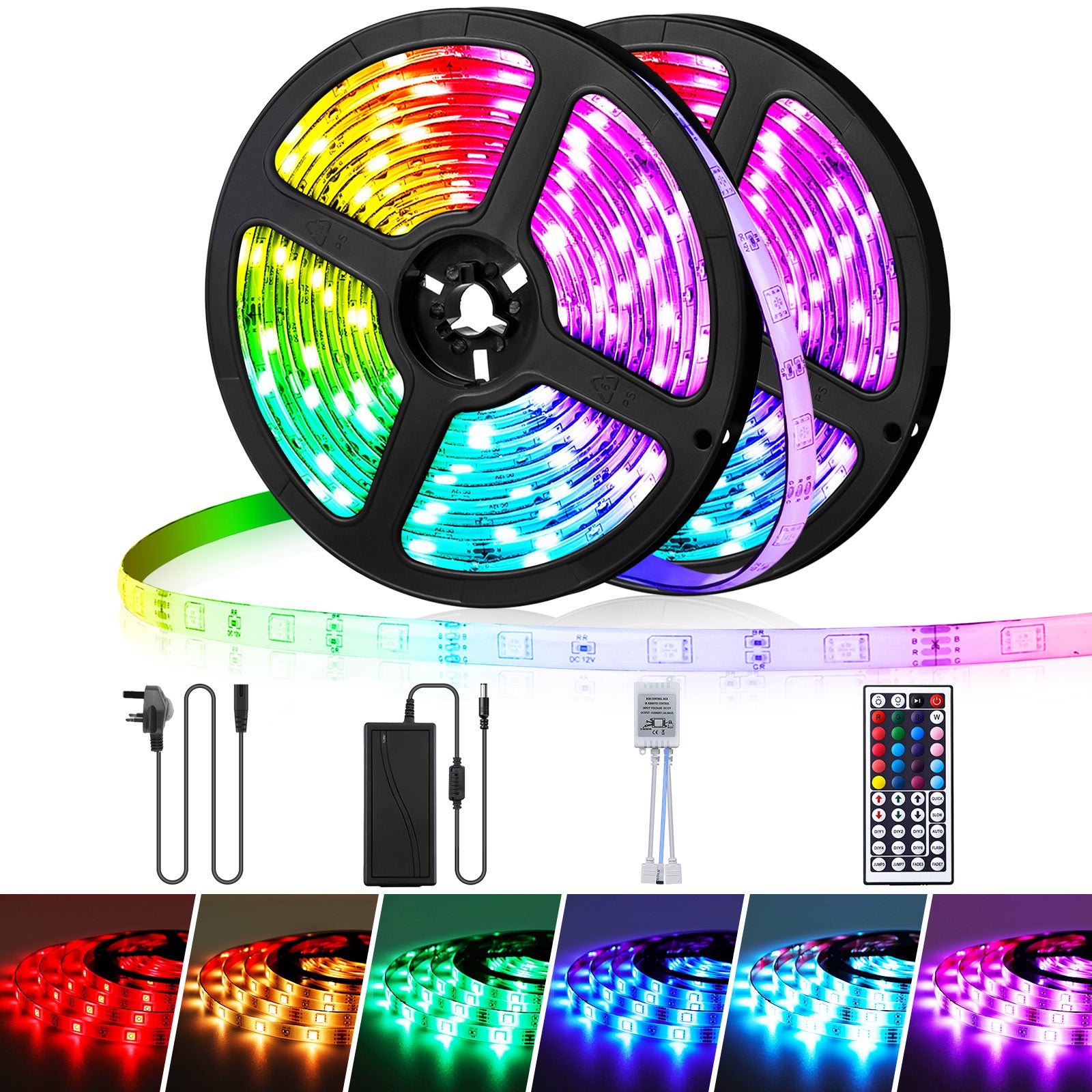 Ruban LED à coller éclairage multicolore