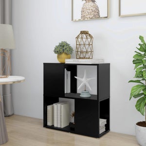 VidaXL Libreria Nera 100x24x63 cm in Truciolato