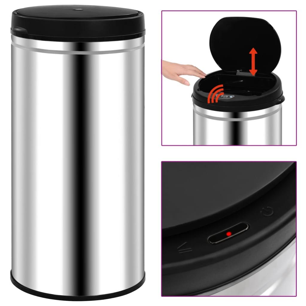Premium set pattumiere con sensore, 12L & 16L, pattumiera automatica con sensore di movimento, bianco – Senza contatto e igienica – Per casa, cucina e ufficio - Così la tua casa diventa