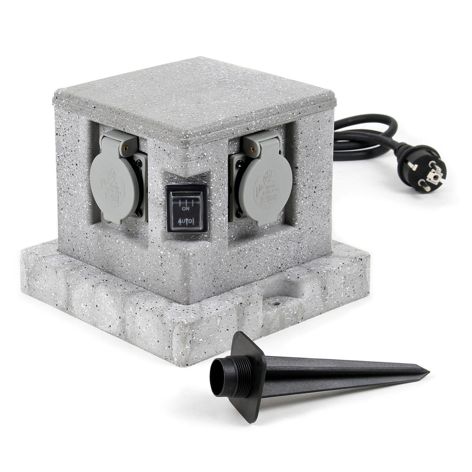 Hi Lite Energy Station 4-fach Garden Outlet Column La Paz IP44 Hi Lite Energy Station 4-fach Garden Outlet Column La Paz IP44
