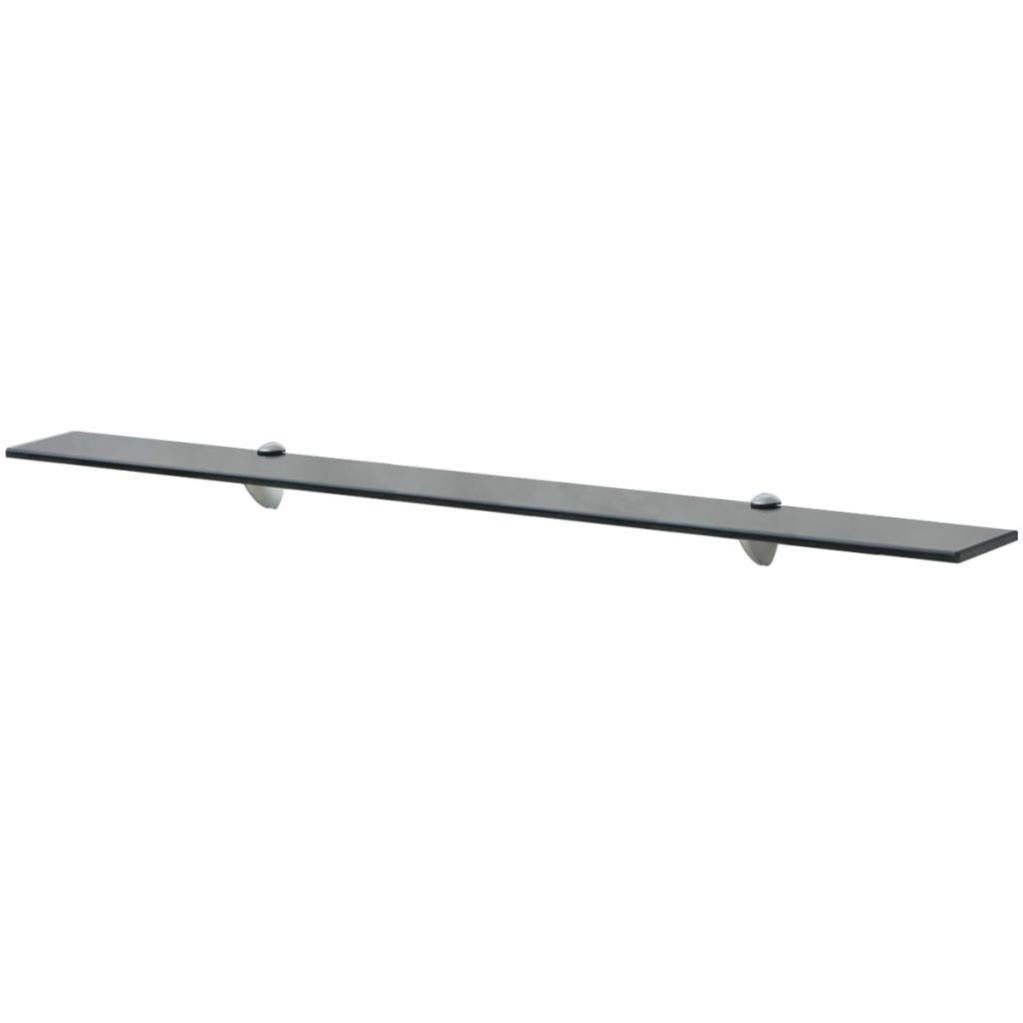 VidaXL Mensola Galleggiante In Vetro Temperato 70x10 Cm - Ripiano A Muro Con Staffe In Lega Di Zinco - Capacità 10 Kg - Facile Montaggio