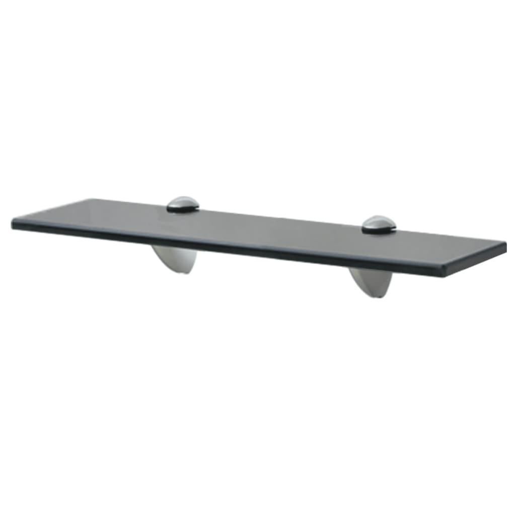 Mensola Galleggiante Legno 80cm - Supporti Metallico Nero Per Parete - Foto 10