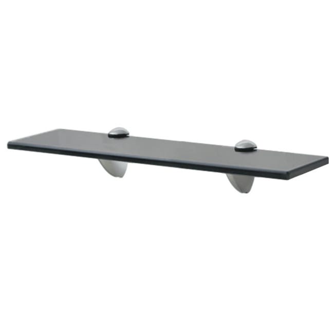 Mensola Galleggiante Legno 80cm - Supporti Metallico Nero Per Parete - Foto 10