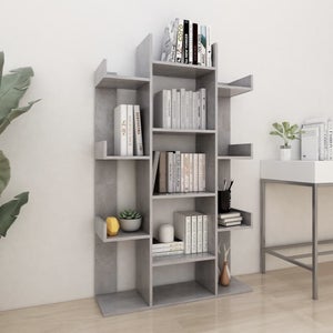 VidaXL Libreria Grigio Cemento 48x25,5x140 cm in Truciolato