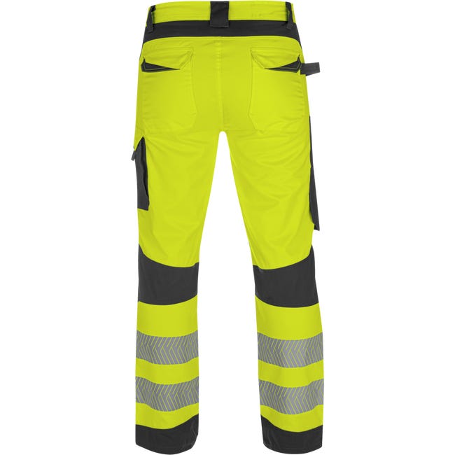 Pantalon de travail haute-visibilité fluo jaune/anthracite Würth MODYF