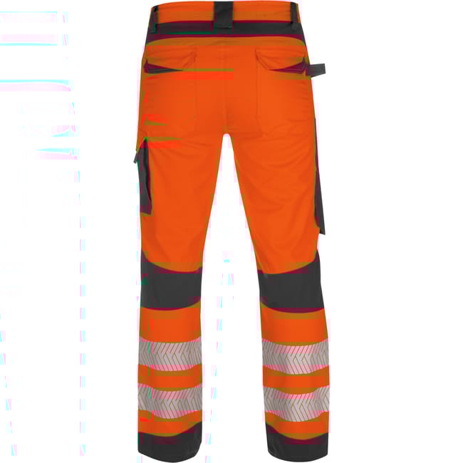 Pantalon de travail haute visibilite fluo orange anthracite Wurth MODYF Taille 50 Leroy Merlin