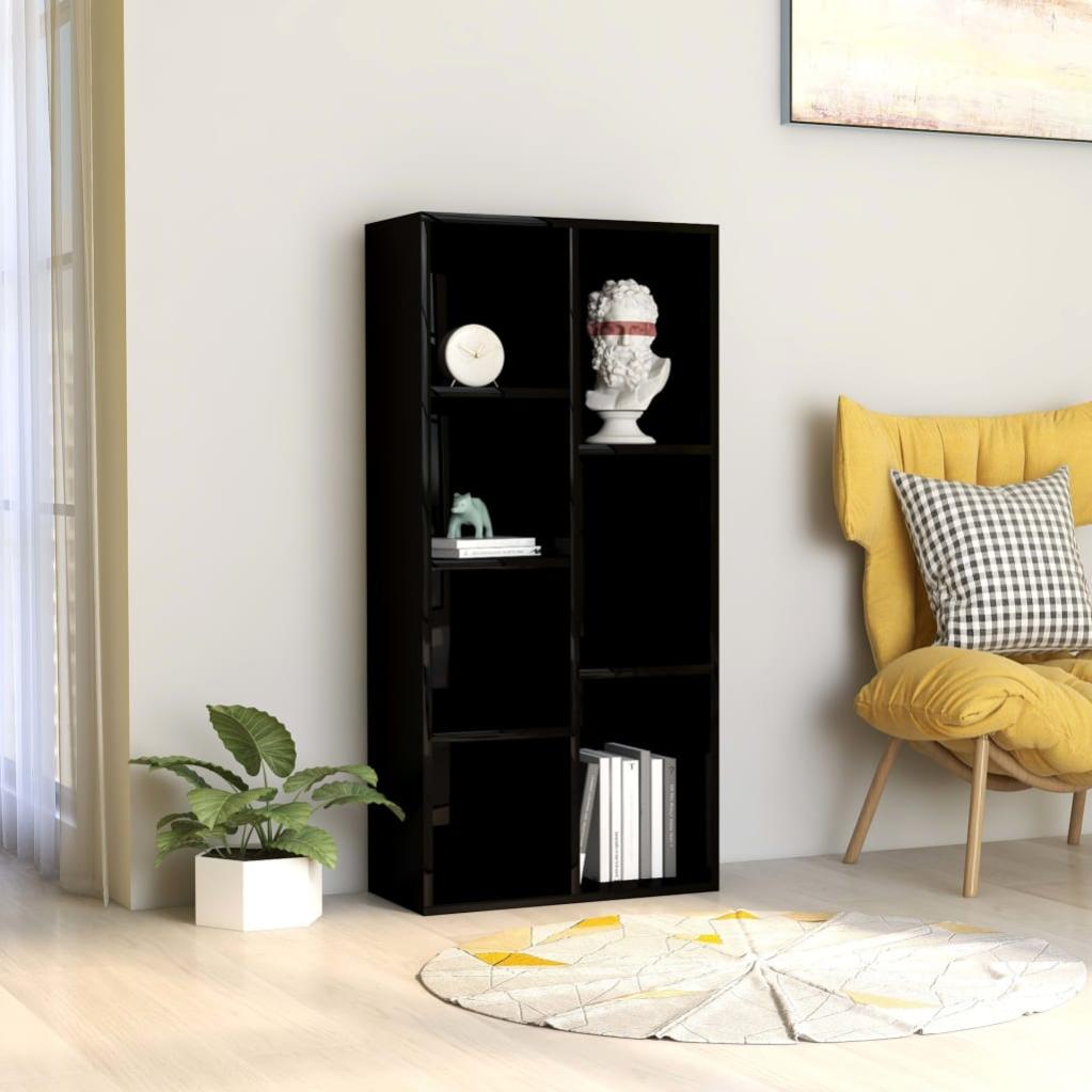 VidaXL Libreria Bianca 40x24x109 Cm In Truciolato Resistente All'Umidità - Ideale Per Soggiorno O Ufficio