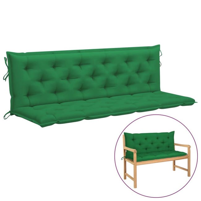 vidaXL Cuscino per Pallet Verde 120x40x12 cm in Tessuto vidaXL Cuscino per Pallet Verde 120x40x12 cm in Tessuto