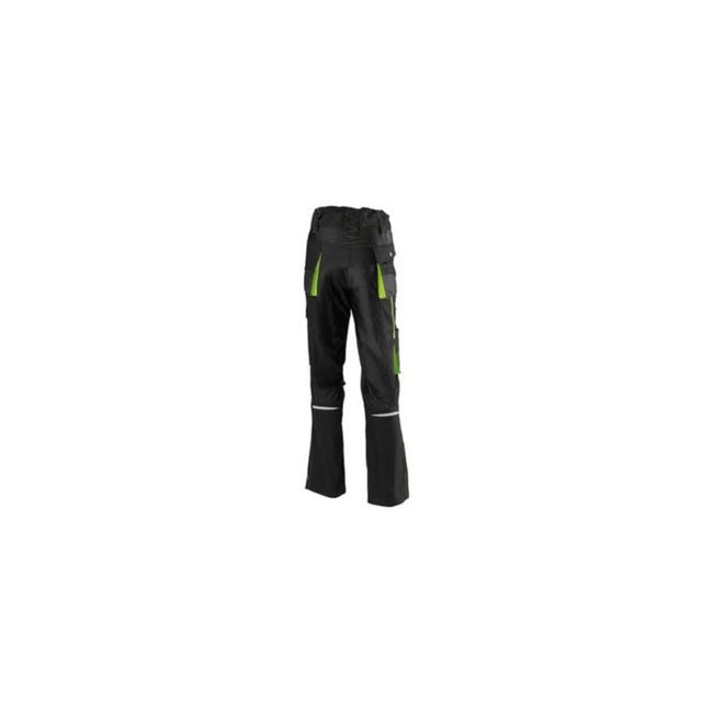 Pantalon de travail femme 24 Black lime green Taille 42