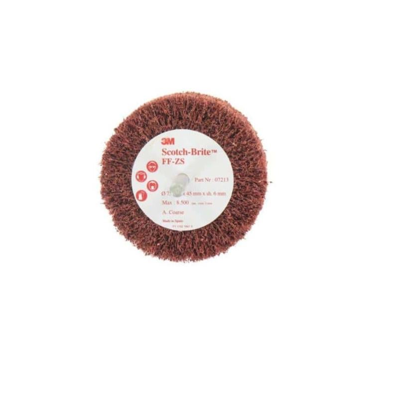 Brosse à Lamelles 3M Scotch-Brite Sur Tige - 75 X 45 X 6 Mm - Idéale Pour Nettoyage Et Décapage