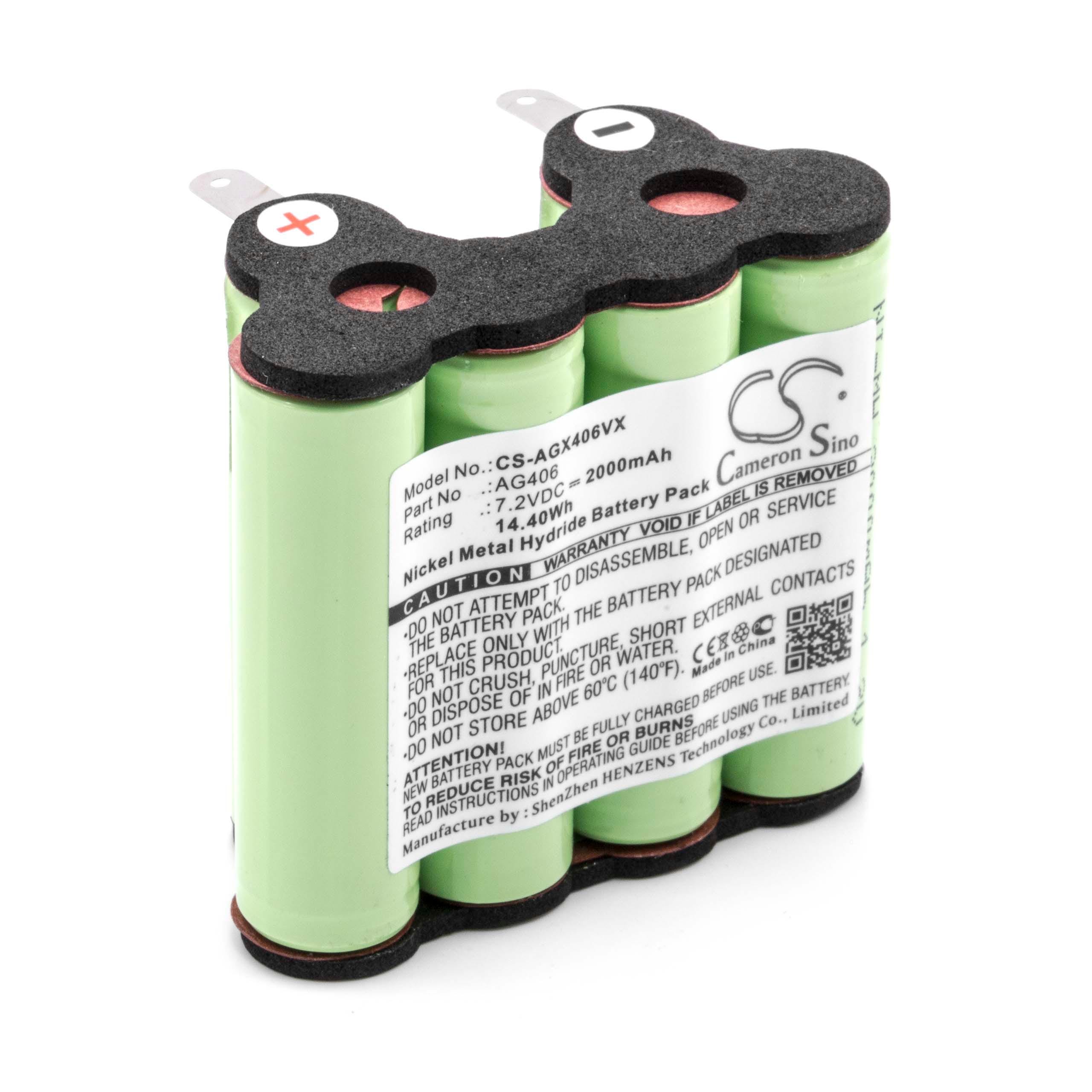 Vhbw® Batería de recambio NIMH 2000mAh (14.4V) compatible con