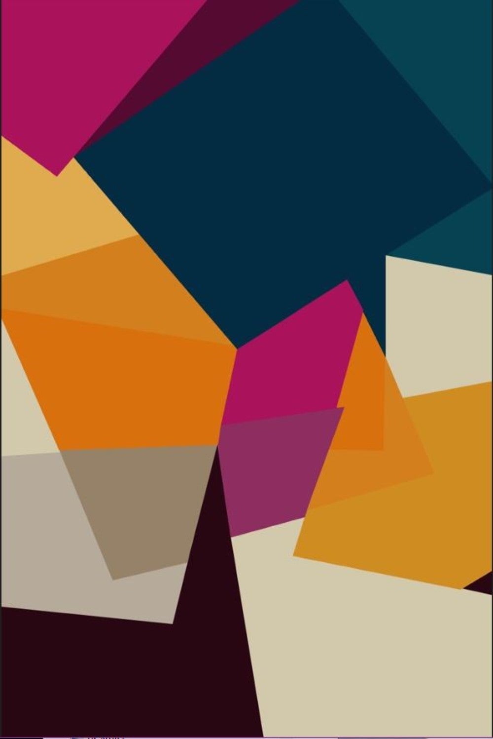 Tappeto in Vinile Origami- Più Colori Disponibili