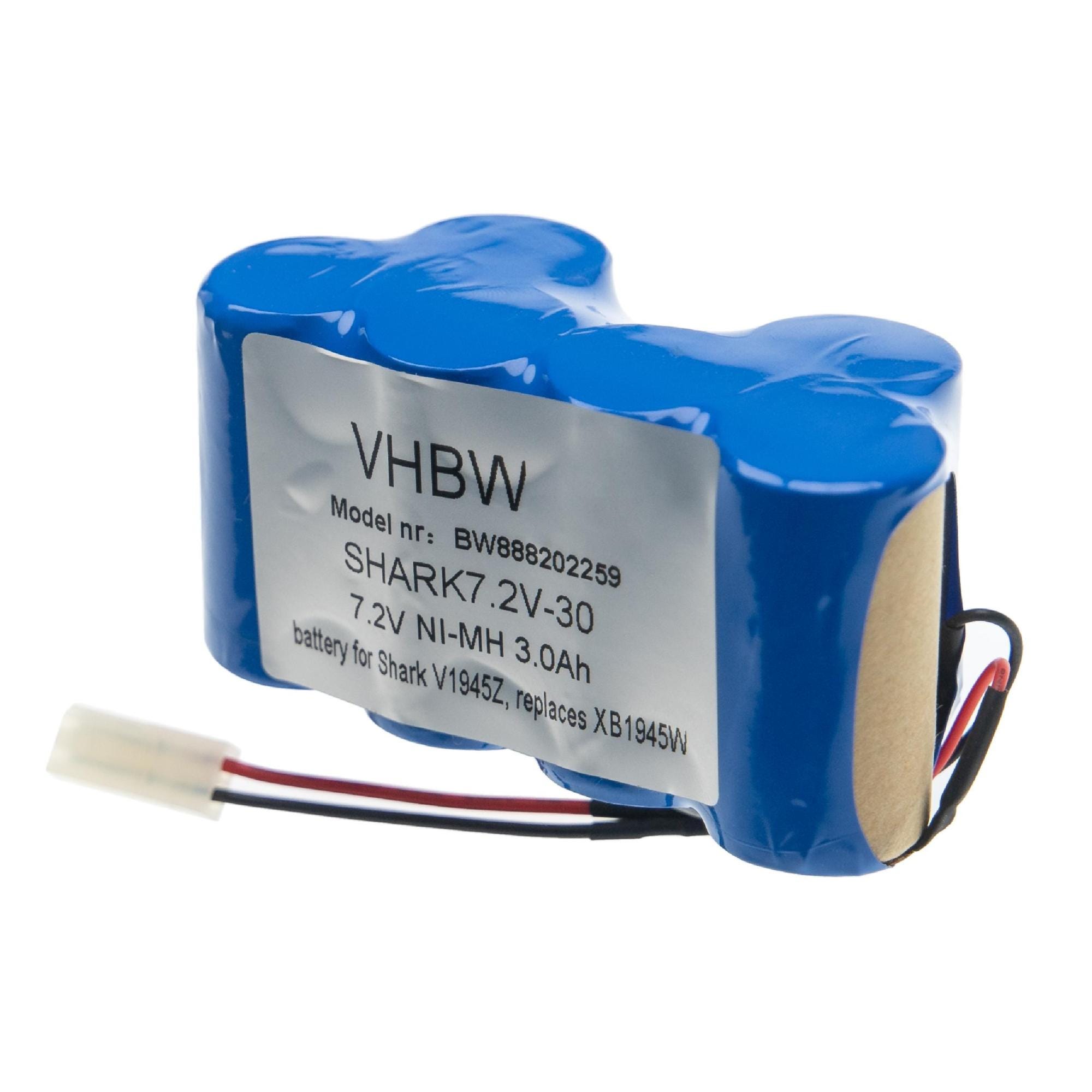 Vhbw Batterie compatible avec Shark V1917SI (7.2 V), V1917SIN
