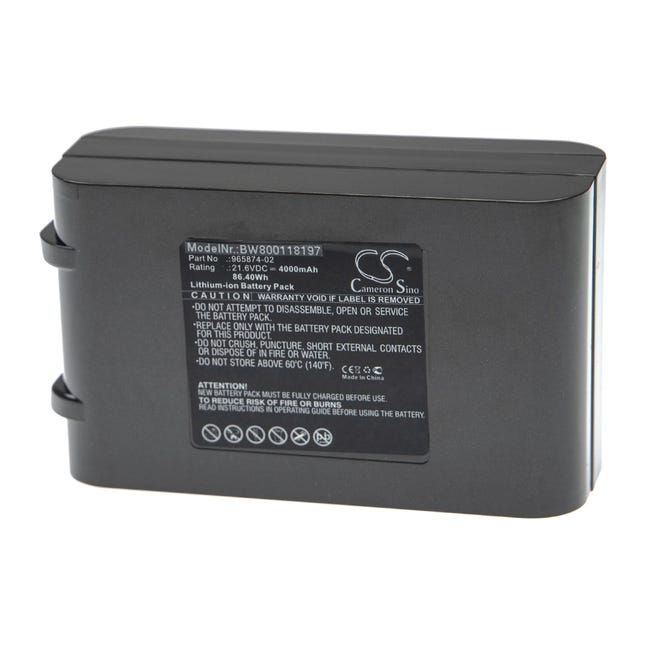 Batterie de 4000 mAh pour batterie Dyson V6 Animalpro, V6 Absolute, V6  Animal 205794-01 / 04, 965874-02