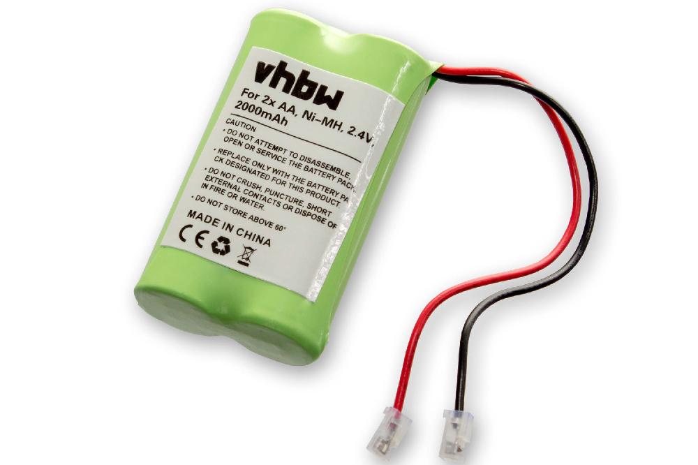 Vhbw Pack de baterías universales NiMH 2000mAh 2.4V 2x AA Leroy Merlin