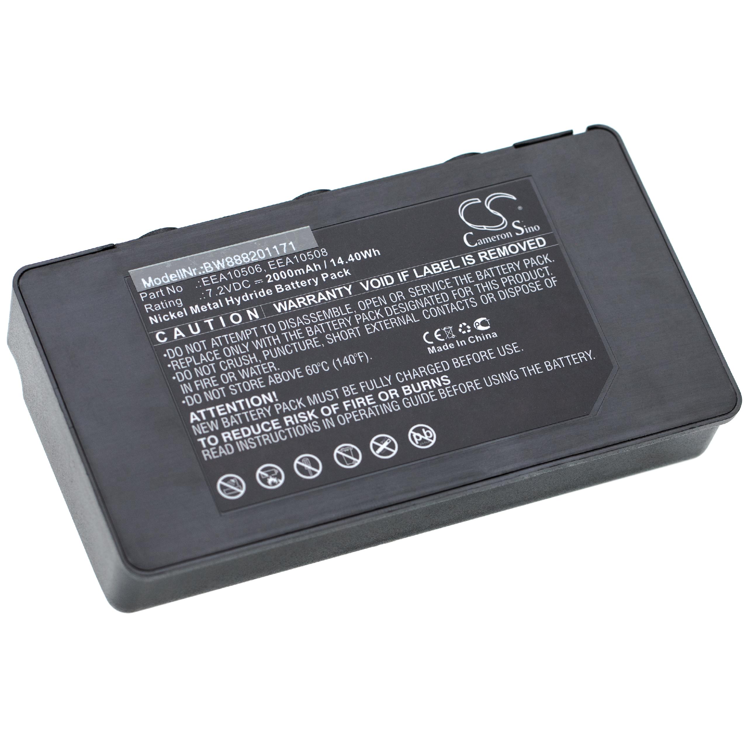 Vhbw Batteria NiMH 2000mAh (7.2V) compatibile con Attrezzatura