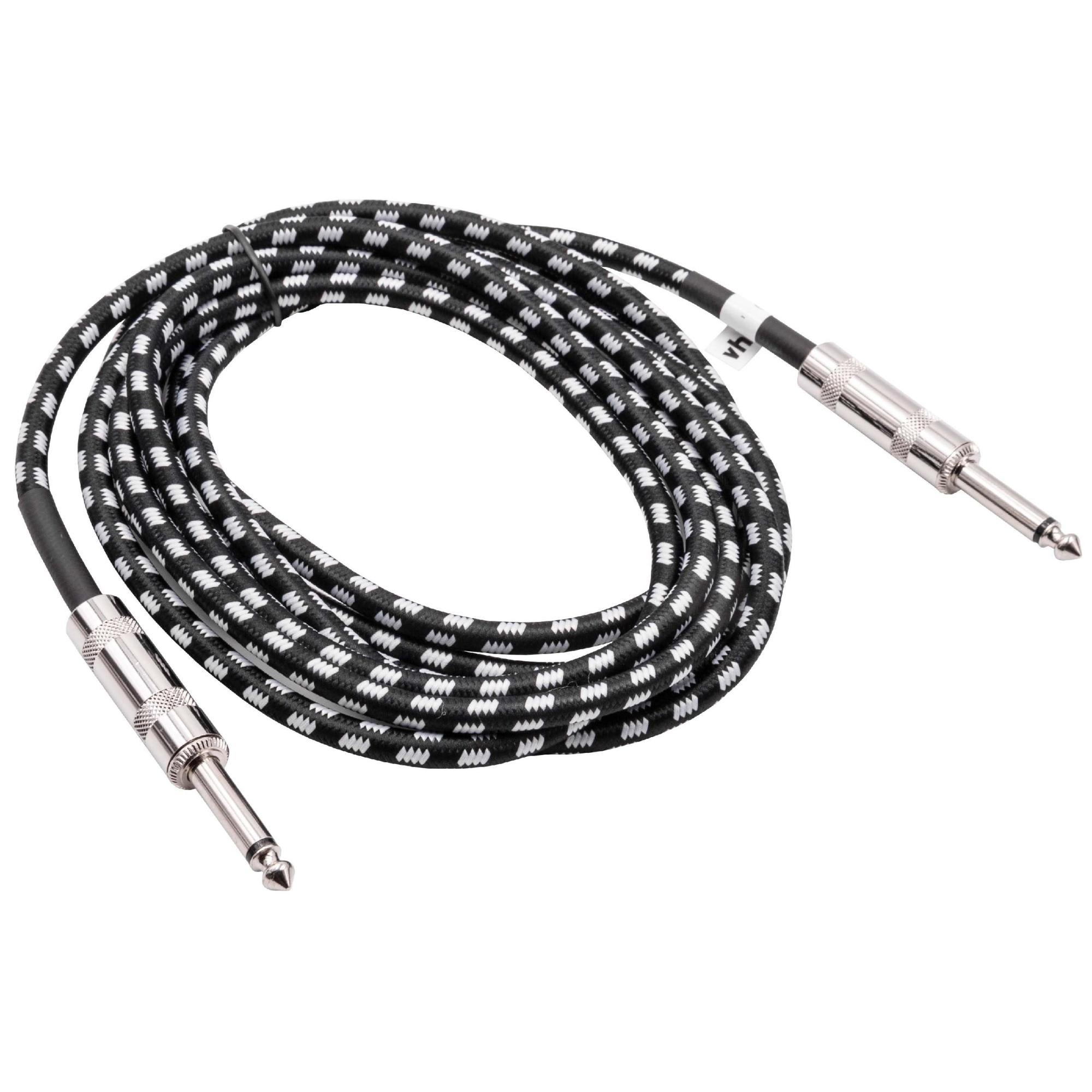 Câble Guitare Spiralé SONICAKE 10m - Fiches Coudées, Blanc