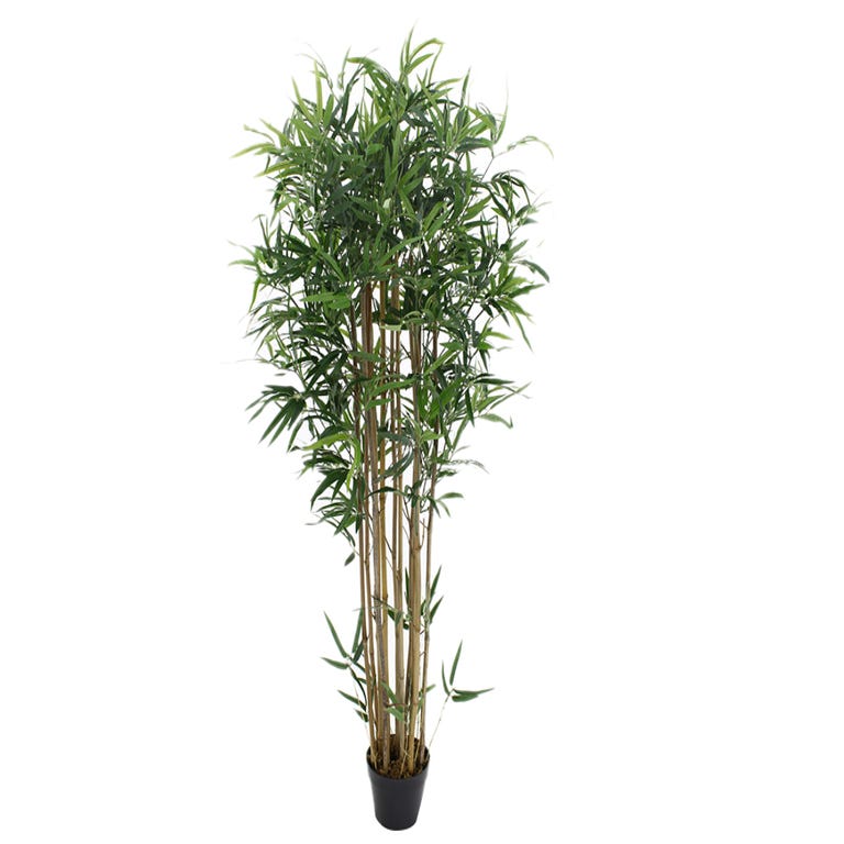 Arbre artificiel bambou BISSETI tronc naturel - H.150 cm