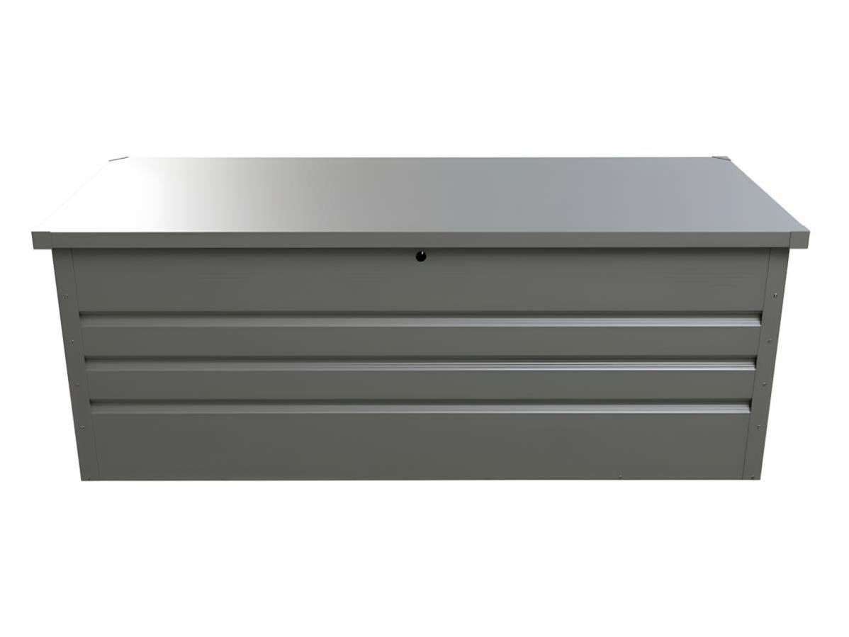 Mobile Portaoggetti Da Giardino Grigio 198x55.5x80cm - Polyrattan Con Armadietto, Ruote - Foto 11