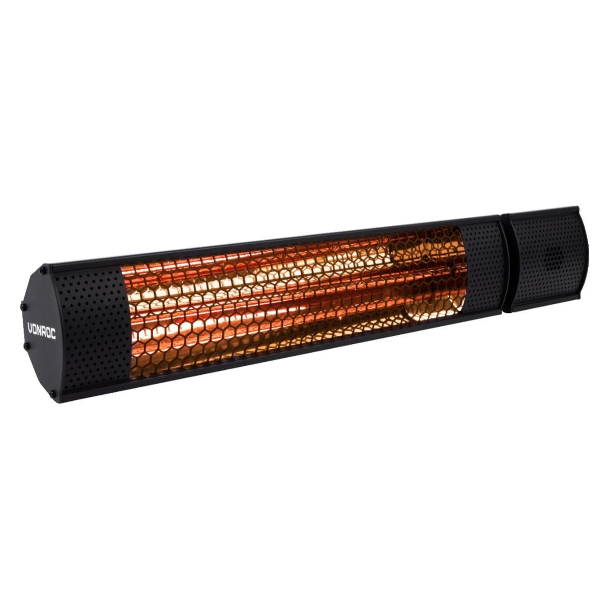 Stufa A Fungo A Infrarossi BAKAJI 2000W Per Esterni - IP44, Accensione A Corda, Per Patio E Giardino