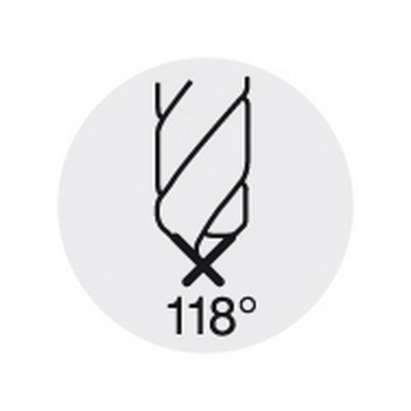 Foret hélicoïdal à queue cylindrique, à plaquette carbure rapportée, Ø h8 : 2,60 mm, Long. totale 50 mm, Long. hélice 20 mm - 5