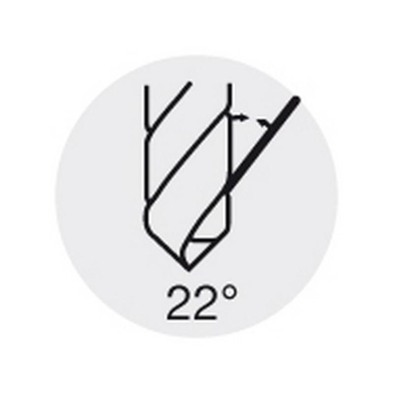 Foret aléseur à queue cône morse, Ø h8 : 17,75 mm, Long. totale 228 mm, Long. hélice 130 mm, Ø minimum du trou prépercé : 12,6 mm, CM : 2 - 5