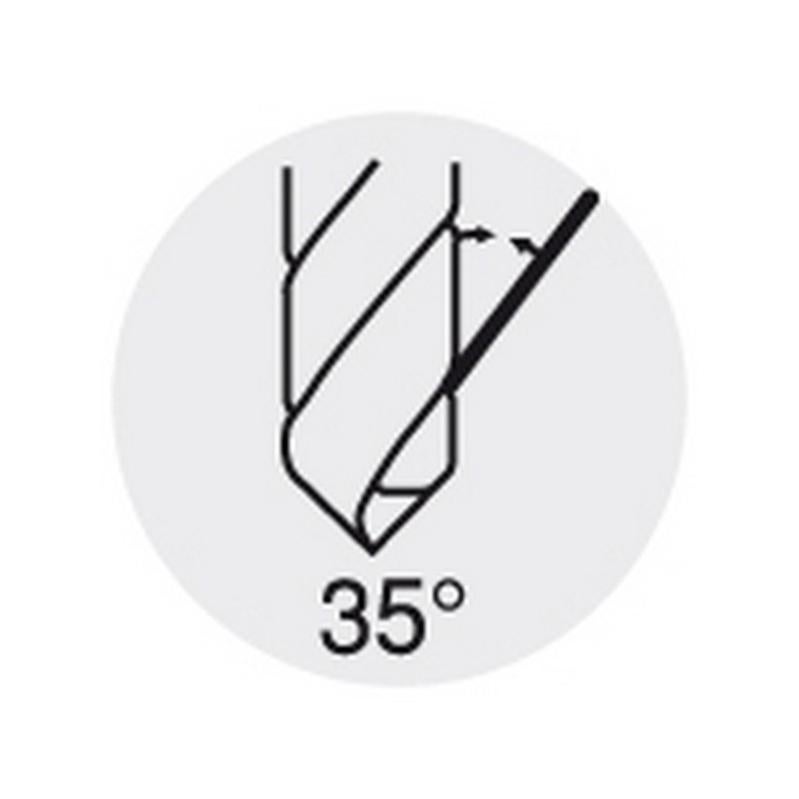 Foret hélicoïdal, FORTE, Ø h8 : 7,30 mm, Long. totale 109 mm, Long. hélice 69 mm - 5