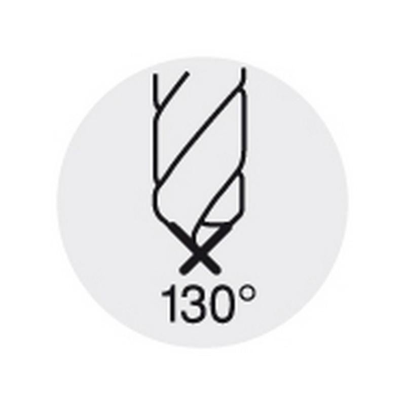 Foret hélicoïdal avec queue polygonale, Ø h8 : 1,0 mm, Long. totale 34 mm, Long. hélice 12 mm - 3