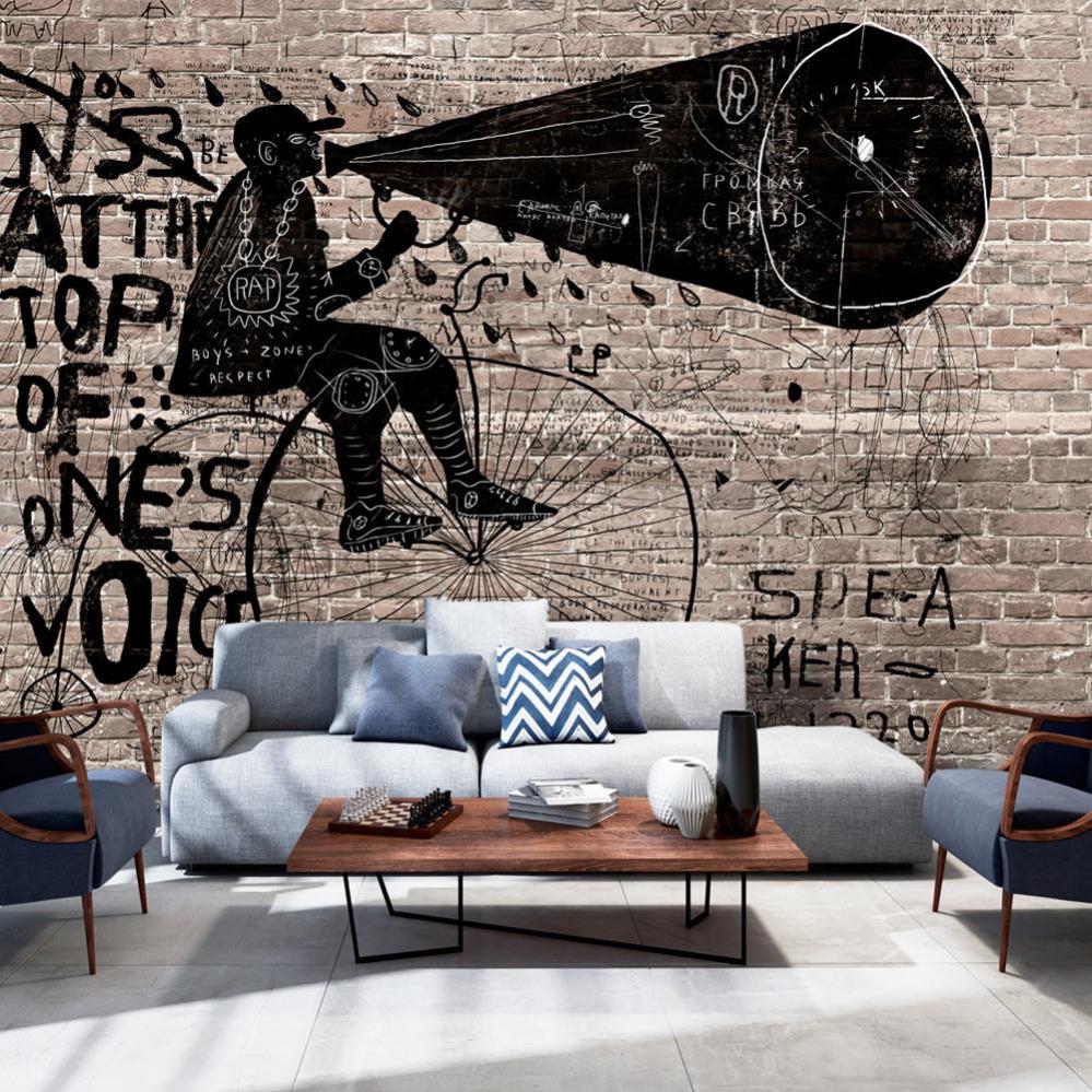 Papier peint Speaker (Mural) L 150 x H 105 cm Leroy Merlin