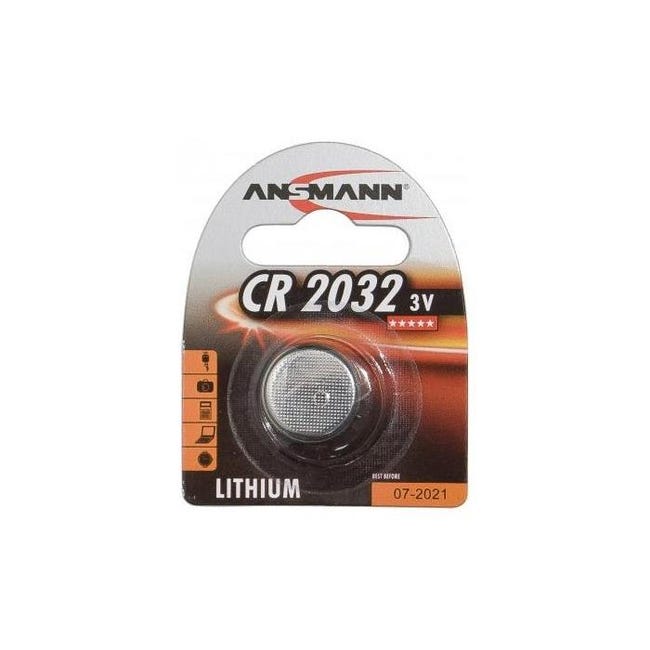 Pile bouton lithium Ansmann CR2032
